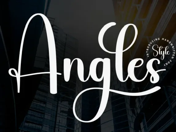 Angles Script font