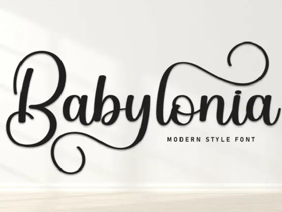 Babylonia Calligraphy font