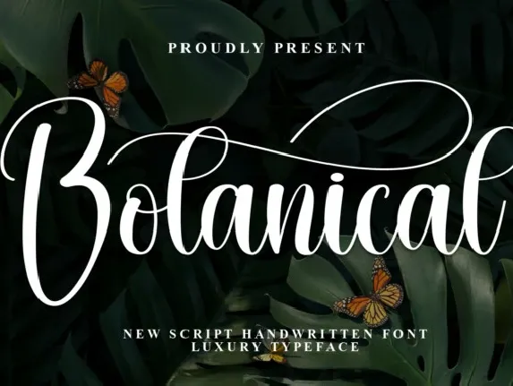 Botanical Script font