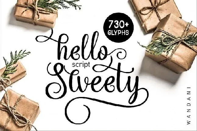 Hello Sweety Script font