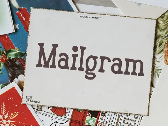 Mailgram Demo font