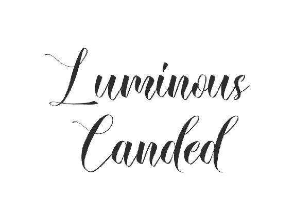 Luminous Canded Demo font