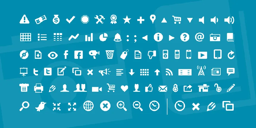 Modern Pictograms font