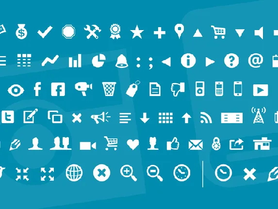 Modern Pictograms font