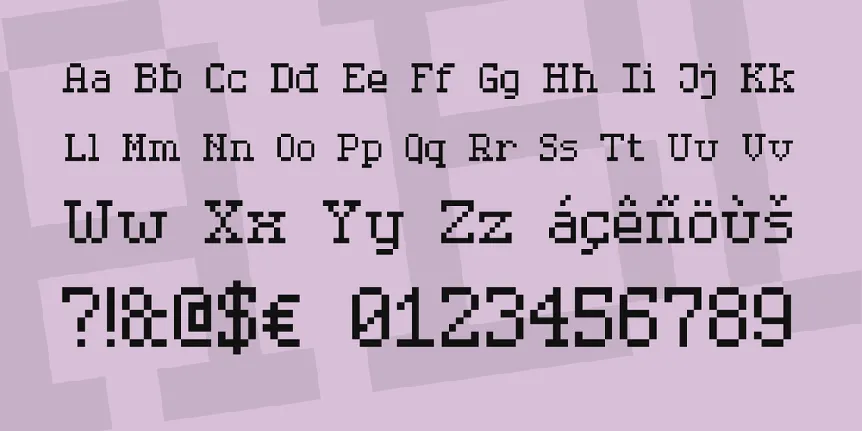 Serif Pixel-7 font