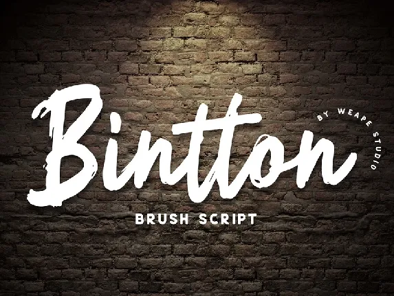 Bintton font