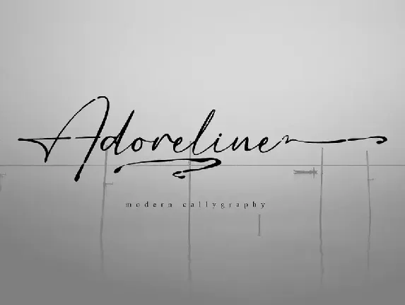 Adoreline font