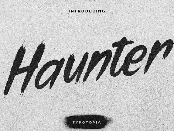 Haunter Display font