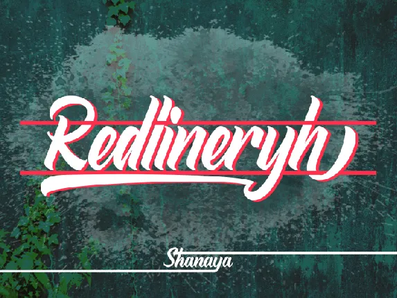 Redlineryh Script font