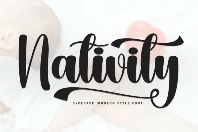 Nativity Script Typeface font