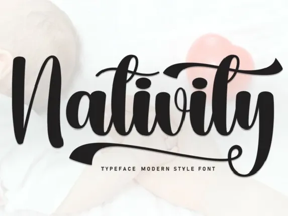 Nativity Script Typeface font