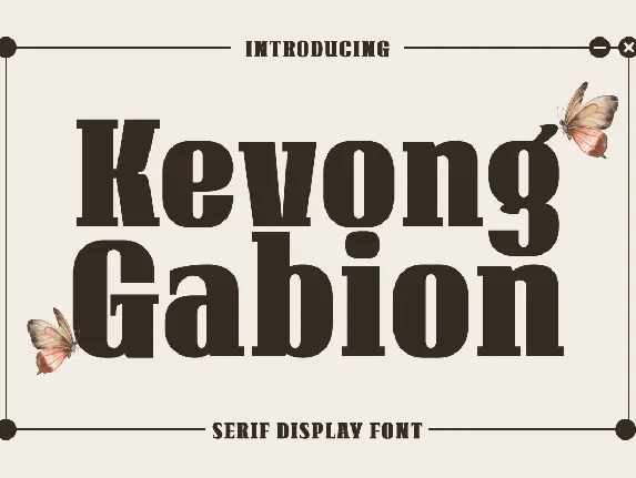 Kevong Gabion font