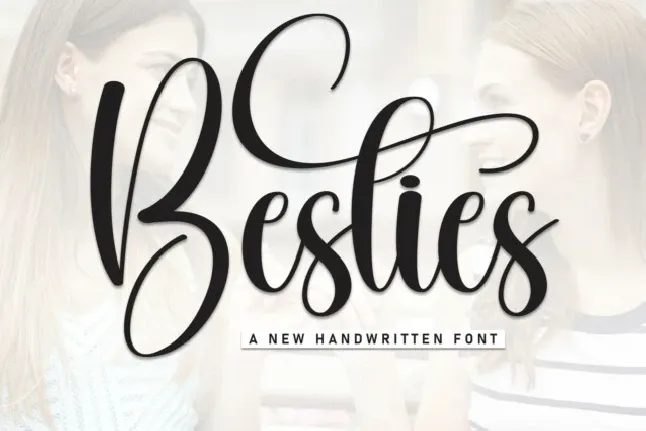 Besties Calligraphy font