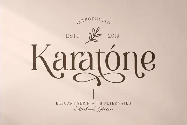 Karatone font