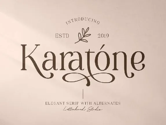 Karatone font