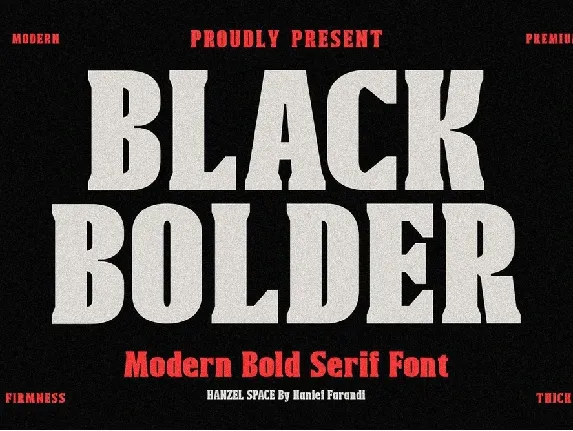 Black Bolder font