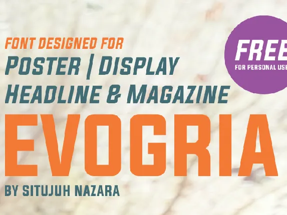 Evogria font