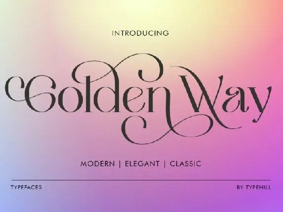 Golden Way font