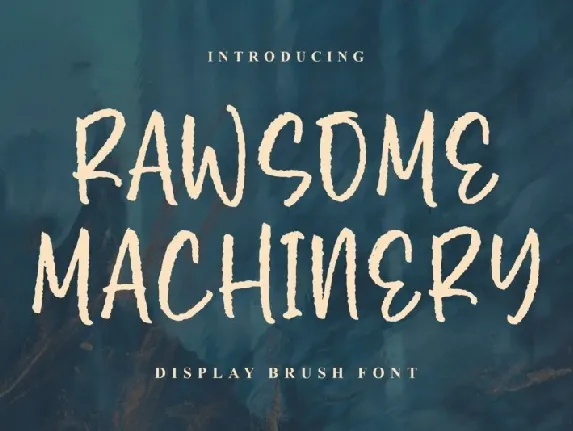 Rawsome Machinery font