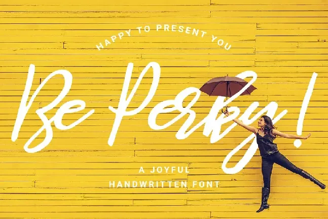 Be Perky! Handwritten font