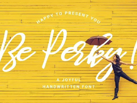 Be Perky! Handwritten font