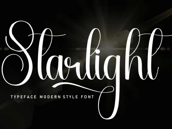 Starlight Script Typeface font