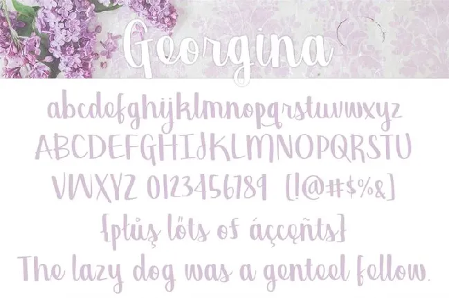 Georgina Free font