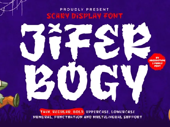 JIFER BOGY Personal Use font