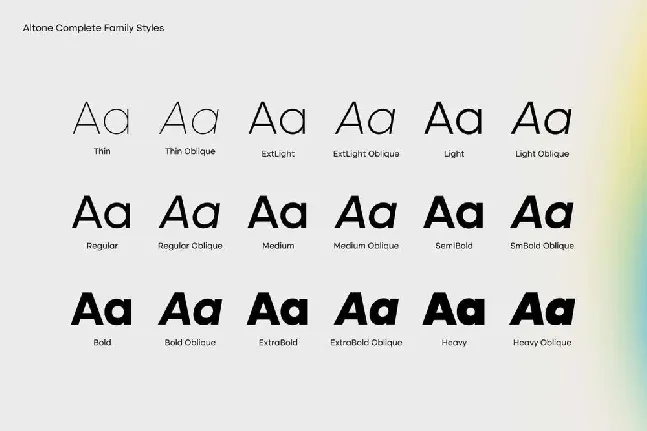 Altone font