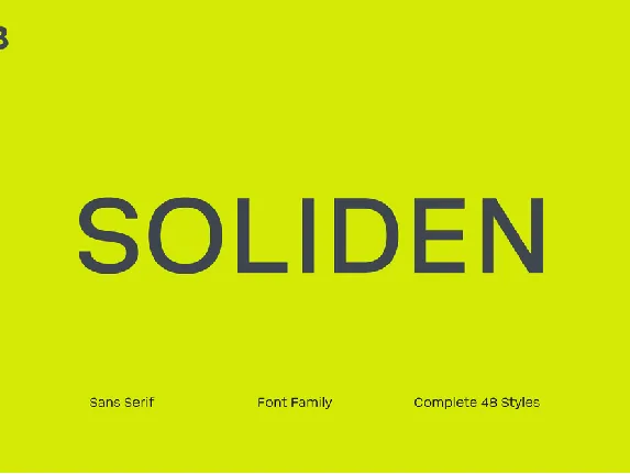 Soliden Trial font