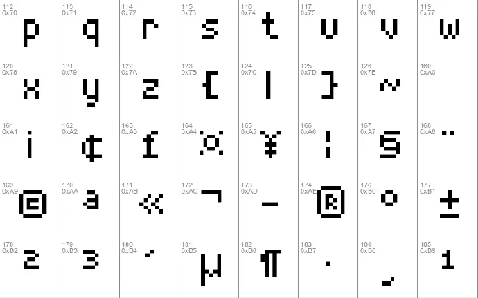 Thin Pixe-l7 font