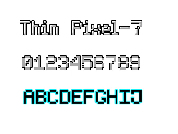 Thin Pixe-l7 font