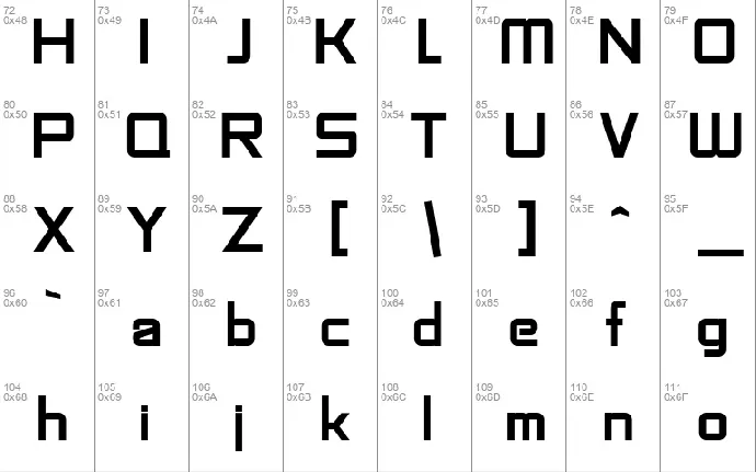 SF Chaerilidae font