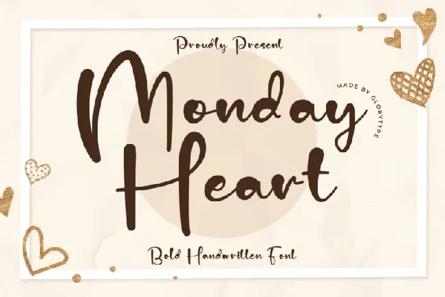 Monday Heart font