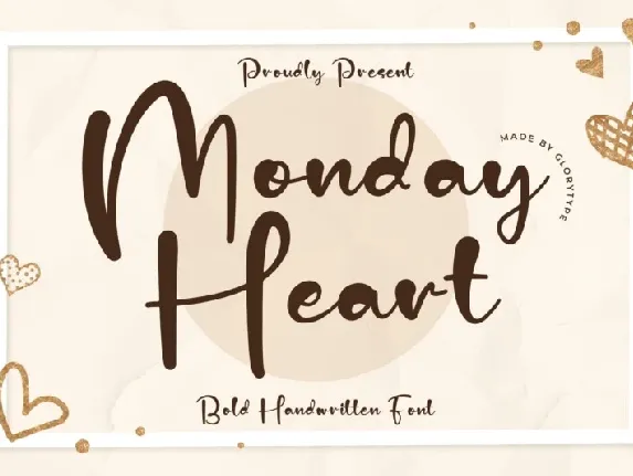 Monday Heart font