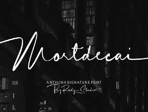 Mortdecai Signature font