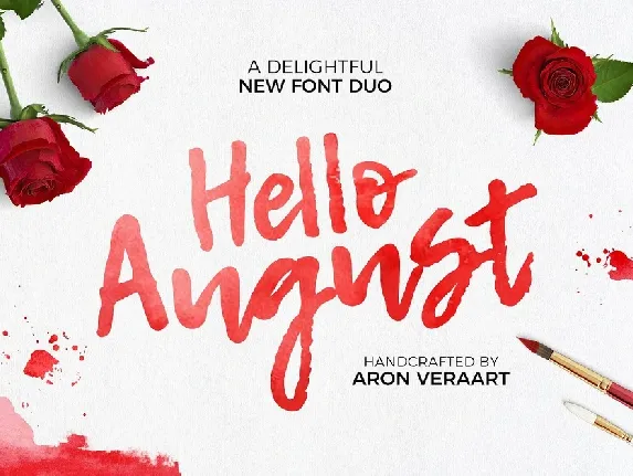 Hello August Free font