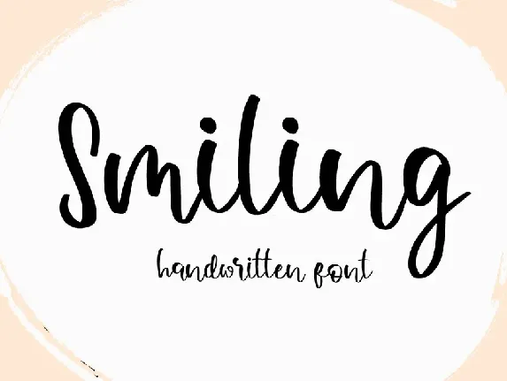 Smiling font