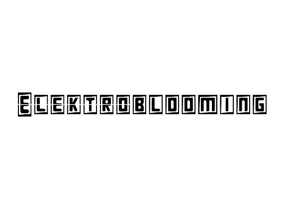 Elektroblooming Demo font