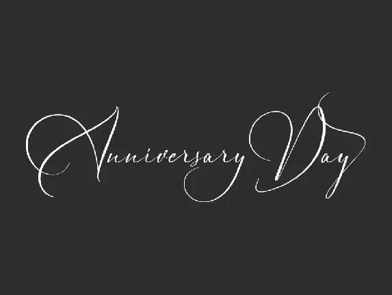 Anniversary Day Demo font