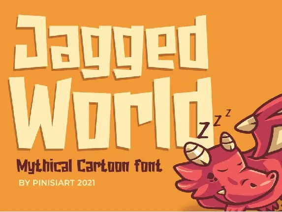 Jagged-World font