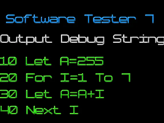 Software Tester 7 font