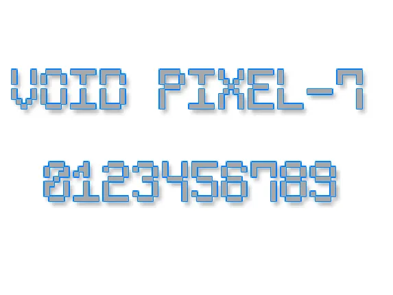 Void Pixel-7 font