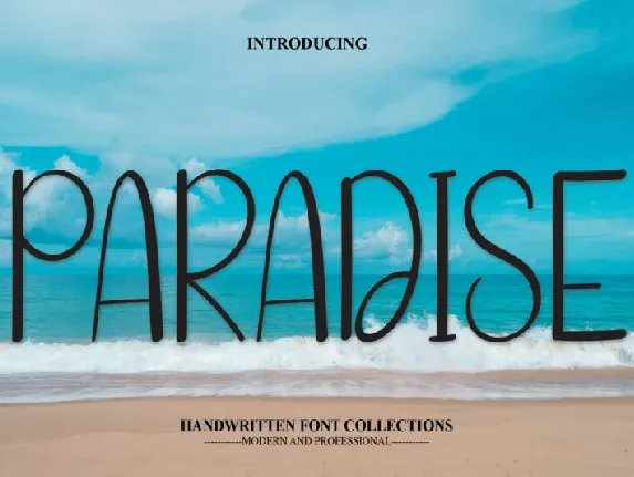 Paradise Display font