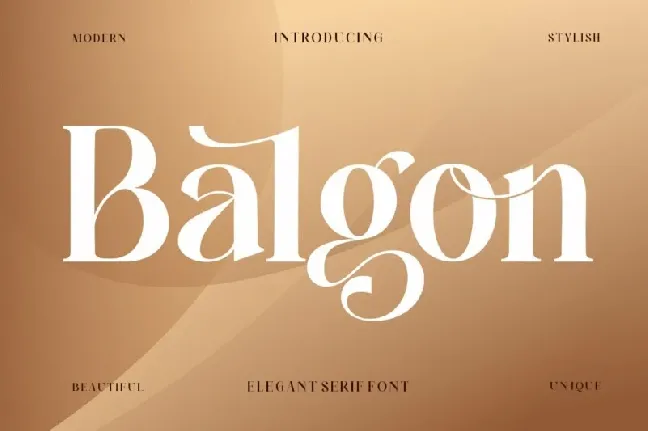 Balgon font