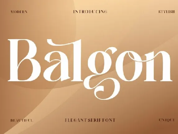 Balgon font