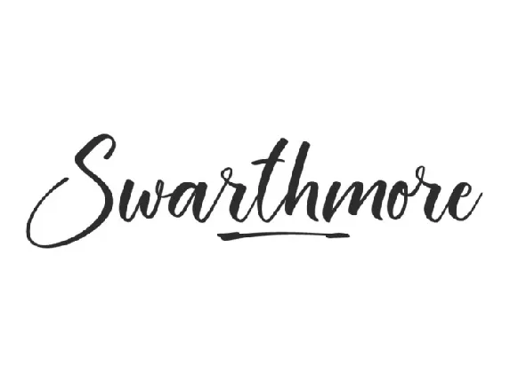 Swarthmore font