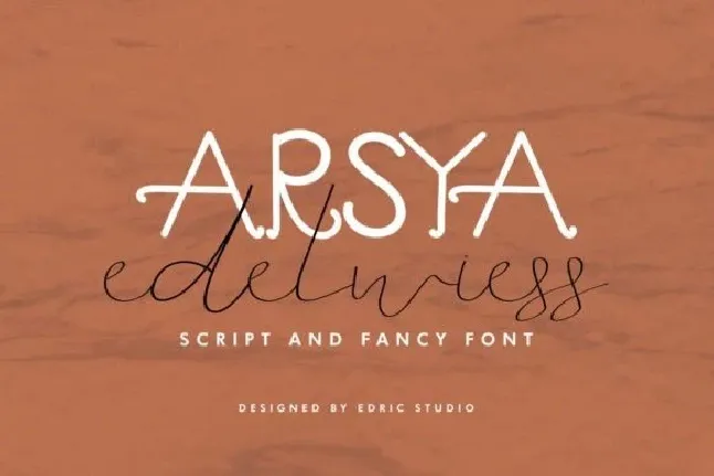 Arsya Edelwiess Duo font