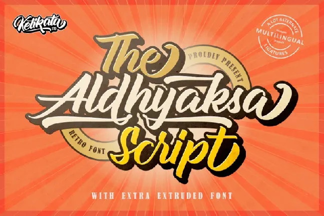 Aldhyaksa Script font