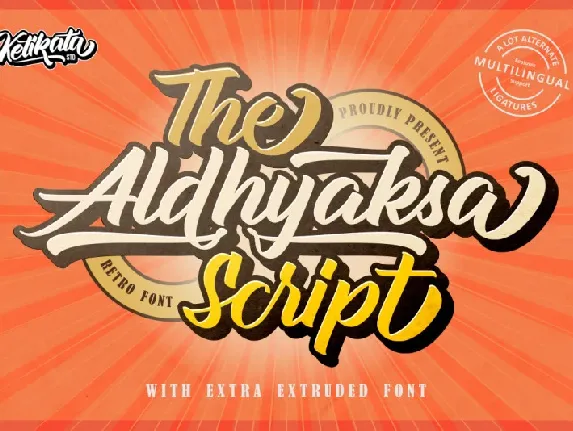 Aldhyaksa Script font